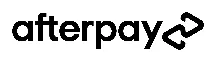 Black Afterpay wordmark on white