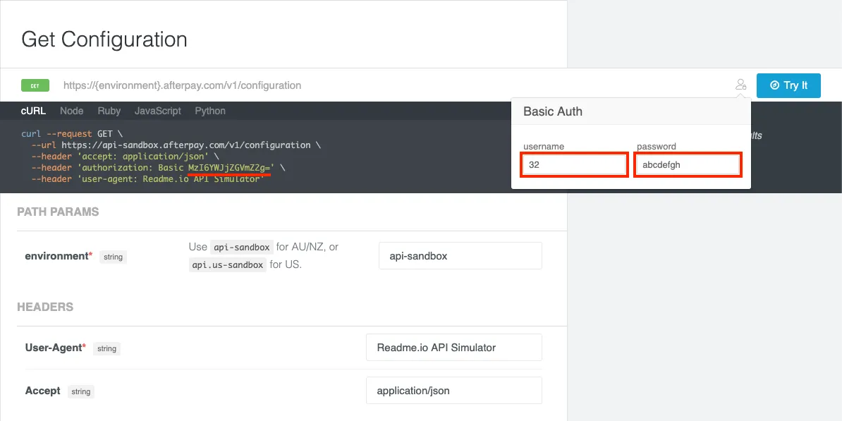 Get Configuration